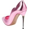 imageFSJ Women High Heels Closed Pointed Toe Pumps Sexy Slip On Metal Stilettos Party Wedding Daily Wear Basic Fashion Dressy Shoes Size 416 USPink
