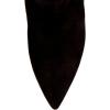 imageFSJ Women Trendy Pointed Toe Medium Chain Heel Knee High Boots Stretch Faux Suede Side Zipper Evening Work Stylish Outfit Shoes Size 416 USBlack