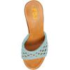 imageFSJ Women Braided Open Toe Sandal Platform Chunky High Heel Mule Woven Slip On Comfortable Fashion Summer Slippers Slide Shoes Size 416 USBlue