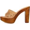 imageFSJ Women Braided Open Toe Sandal Platform Chunky High Heel Mule Woven Slip On Comfortable Fashion Summer Slippers Slide Shoes Size 416 USBrown