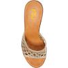 imageFSJ Women Braided Open Toe Sandal Platform Chunky High Heel Mule Woven Slip On Comfortable Fashion Summer Slippers Slide Shoes Size 416 USGold