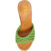 imageFSJ Women Braided Open Toe Sandal Platform Chunky High Heel Mule Woven Slip On Comfortable Fashion Summer Slippers Slide Shoes Size 416 USGreen