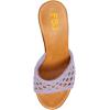 imageFSJ Women Braided Open Toe Sandal Platform Chunky High Heel Mule Woven Slip On Comfortable Fashion Summer Slippers Slide Shoes Size 416 USPurple