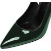 imageFSJ Women Chic Pointed Toe Butterfly High Heel Slingback Pumps Special Slip On Ankle Strap Ladies Party Wedding Dress Shoes Size 416 USGreen