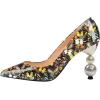 imageFSJ Women Classic Pearls Heel Pumps Pointed Toe Slip On High Heel 9cm Glossy Leather Ladies Office Party Dress Pump Shoes Size 416 USButterfly