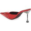 imageFSJ Women Gorgeous Studded Pointed Toe Mules Stiletto High Heel Slip On Ladies Casual Dress Slipper Shoes Size 415 USRed