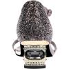 imageFSJ Women Rhinestone Block Low Heel Sandals Square Open Toe Ankle Strap Chunky Heeled Sandals Wedding Dress Sparkly Bridal Prom Shoes Size 416 USDeep Grey Purple