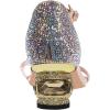 imageFSJ Women Rhinestone Block Low Heel Sandals Square Open Toe Ankle Strap Chunky Heeled Sandals Wedding Dress Sparkly Bridal Prom Shoes Size 416 USGold