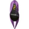 imageFSJ Slip On Pearl Beaded High Heel Slip On Pump Pointed Toe Mirror Effect Classic Party Club Shoe for Women 415 USDarkpurple