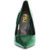 imageFSJ Slip On Pearl Beaded High Heel Slip On Pump Pointed Toe Mirror Effect Classic Party Club Shoe for Women 415 USGreen