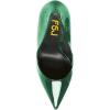imageFSJ Slip On Pearl Beaded High Heel Slip On Pump Pointed Toe Mirror Effect Classic Party Club Shoe for Women 415 USGreen