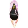 imageFSJ Slip On Pearl Beaded High Heel Slip On Pump Pointed Toe Mirror Effect Classic Party Club Shoe for Women 415 USOrangepurple