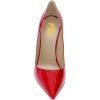 imageFSJ Slip On Pearl Beaded High Heel Slip On Pump Pointed Toe Mirror Effect Classic Party Club Shoe for Women 415 USRed