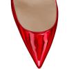 imageFSJ Slip On Pearl Beaded High Heel Slip On Pump Pointed Toe Mirror Effect Classic Party Club Shoe for Women 415 USRed Mirror