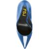 imageFSJ Slip On Pearl Beaded High Heel Slip On Pump Pointed Toe Mirror Effect Classic Party Club Shoe for Women 415 USSteelblue