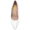 imageFSJ Slip On Pearl Beaded High Heel Slip On Pump Pointed Toe Mirror Effect Classic Party Club Shoe for Women 415 USWhite