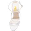 imageFSJ Women Elegant Open Toe Heeled Sandals Pearls Beaded High Heels Sexy Strappy Gladiator Shiny Rhinestone Ankle Strap Wedding Evening Party Dress Shoes Size 415 USSilver