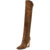 imageFSJ Women Trendy Pointed Toe Chain High Heel Over The Knee Boots Stretch Pull On Ladies Fashion Winter Warm Long Boots Size 416 USPeru