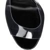 imageFSJ Women Graceful Transparent Peep Toe Mules Special Chunky High Heel Slip On Summer Casual Ladies Shoes Size 415 USBlack