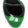 imageFSJ Women Graceful Transparent Peep Toe Mules Special Chunky High Heel Slip On Summer Casual Ladies Shoes Size 415 USGreen