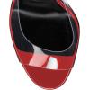 imageFSJ Women Graceful Transparent Peep Toe Mules Special Chunky High Heel Slip On Summer Casual Ladies Shoes Size 415 USRed
