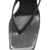 imageFSJ Women Square Open Toe Flip Flops Slingback Special Heel Elastic Strap Slip On Backless Summer Walking Heeled Sandals Size 415 USBlack