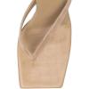 imageFSJ Women Square Open Toe Flip Flops Slingback Special Heel Elastic Strap Slip On Backless Summer Walking Heeled Sandals Size 415 USWheat