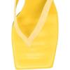 imageFSJ Women Square Open Toe Flip Flops Slingback Special Heel Elastic Strap Slip On Backless Summer Walking Heeled Sandals Size 415 USYellow