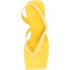 imageFSJ Women Square Open Toe Flip Flops Slingback Special Heel Elastic Strap Slip On Backless Summer Walking Heeled Sandals Size 415 USYellow