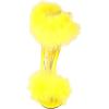 imageFSJ Women Unique Open Toe Fur Fur Sandals Crystal Chunky High Heel Ankle Strap Ladies Wedding Party Prom Dress Shoes Size 416 USYellow