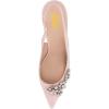 imageFSJ Women Crystal Pointed Toe Slingback Pumps Studded Flower Special High Heels Elastic Strap Party Dating Dress Shoes Size 416 USPink Suede