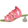 imageFSJ Women Classic Open Toe Special Kitten Low Heel Sandals Lace Up Cutout Summer Dress Casual Slide Mules Size 415 USPink