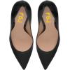 imageFSJ Women Clear High Heel Closed Pointed Toe Pumps Elegant Slip On Chunky Block Heel Ladies Bridal Wedding Party Dress Shoes Size 415 USBlack