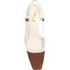 imageFSJ Women Fashion Square Toe Pumps Rhinestones Chunky Low Heel Cutout Slingback Sandals Shoes Size 415 USBrown