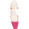 imageFSJ Women Fashion Square Toe Pumps Rhinestones Chunky Low Heel Cutout Slingback Sandals Shoes Size 415 USHot Pink