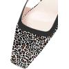 imageFSJ Women Fashion Square Toe Pumps Rhinestones Chunky Low Heel Cutout Slingback Sandals Shoes Size 415 USLeopart