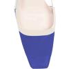 imageFSJ Women Fashion Square Toe Pumps Rhinestones Chunky Low Heel Cutout Slingback Sandals Shoes Size 415 USRoyal Blue