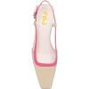 imageFSJ Women Fashion Square Toe Pumps Rhinestones Chunky Low Heel Cutout Slingback Sandals Shoes Size 415 USWine Wheat