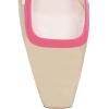 imageFSJ Women Fashion Square Toe Pumps Rhinestones Chunky Low Heel Cutout Slingback Sandals Shoes Size 415 USWine Wheat