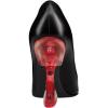 imageFSJ Women Sexy Pointed Toe Pumps Chic Transparent Chunky High Heel Slip On Closed Toe Office Lady Formal Wedding Party Dress Shoes Size 416 USBlack Red Heel