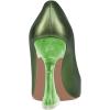 imageFSJ Women Sexy Pointed Toe Pumps Chic Transparent Chunky High Heel Slip On Closed Toe Office Lady Formal Wedding Party Dress Shoes Size 416 USGreen