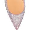 imageFSJ Women Sexy Pointed Toe Pumps Chic Transparent Chunky High Heel Slip On Closed Toe Office Lady Formal Wedding Party Dress Shoes Size 416 USRhinestones