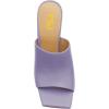 imageFSJ Women Square Open Toe Circle High Heel Mules Wide Band Summer Slip On Sexy Dress Party Backless Slide Sandals Size 415 USPurple
