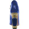 imageFSJ Women Trendy Ankle Boots Pointed Toe Comfy Chunky High Heel Sparkly Crystal Side Zipper Booties Wedding Party Shoes Size 416 USBlue