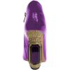 imageFSJ Women Trendy Ankle Boots Pointed Toe Comfy Chunky High Heel Sparkly Crystal Side Zipper Booties Wedding Party Shoes Size 416 USDark Violet