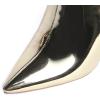 imageFSJ Women Trendy Ankle Boots Pointed Toe Comfy Chunky High Heel Sparkly Crystal Side Zipper Booties Wedding Party Shoes Size 416 USLight Gold