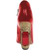 imageFSJ Women Trendy Ankle Boots Pointed Toe Comfy Chunky High Heel Sparkly Crystal Side Zipper Booties Wedding Party Shoes Size 416 USRed
