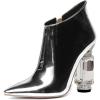 Silver Metallic Leather