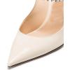 imageFSJ Women Crystal Chunky Heeled Mules Wedding Sandals Rhinestone Strappy Pumps Pointed Toe Fashion Slippers Slip On Bridal Shoes Size 415 USIvory Clear