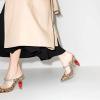 imageFSJ Women Crystal Chunky Heeled Mules Wedding Sandals Rhinestone Strappy Pumps Pointed Toe Fashion Slippers Slip On Bridal Shoes Size 415 USLeopard Red